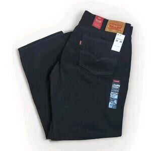 Levi's 505 Men's Regular Fit Straight Leg Jean, 38Wx30L - Black New